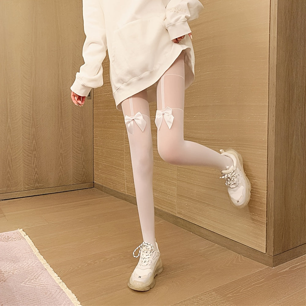 High Waist Elastic Footed Pantyhose Women's Stockings & Hosiery
