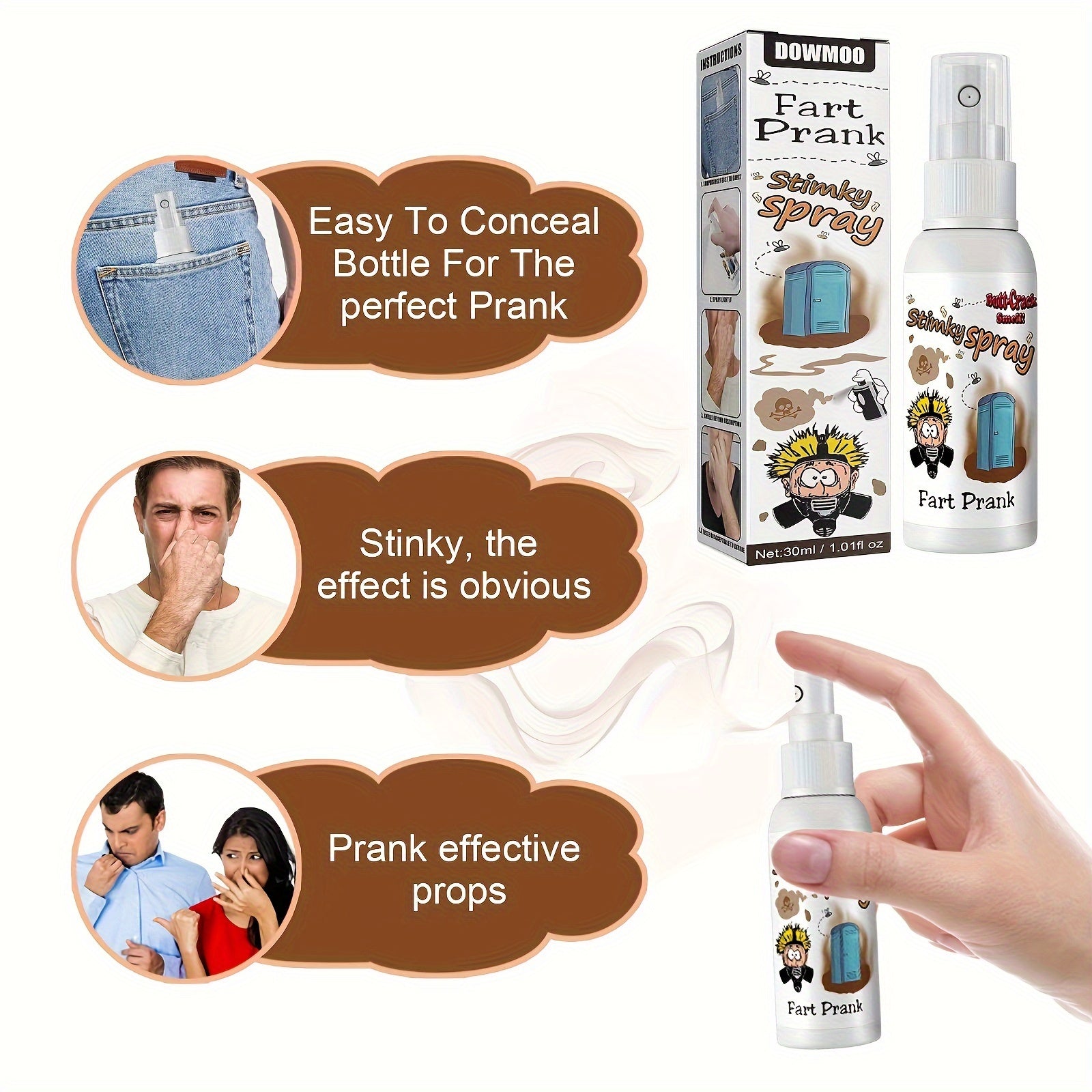 Stink Spray Liquid Cigarette End Spray Bomb Prank Prop