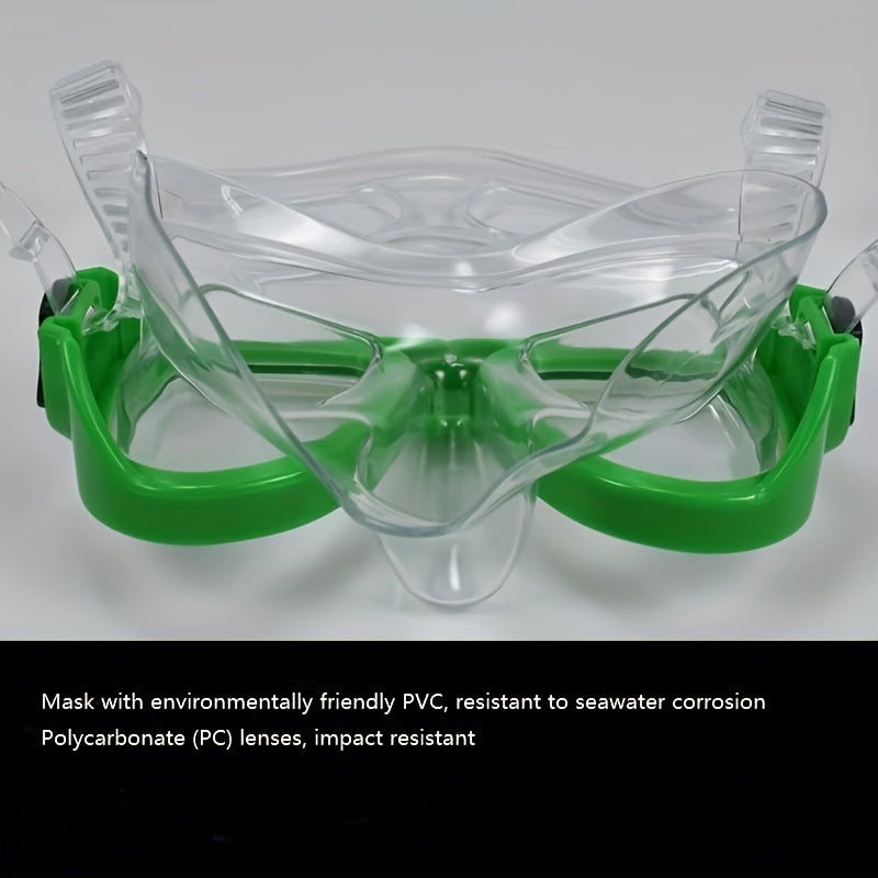 Large Frame Swimming Glasses Snorkel Mask Diving Mask With Breathing Tube