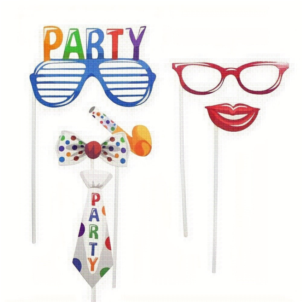 18pcs Birthday Photo Booth Props Kit For Party