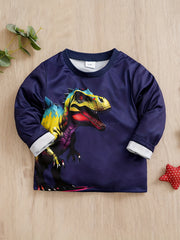 Kids Dinosaur Print Long Sleeve T-shirt