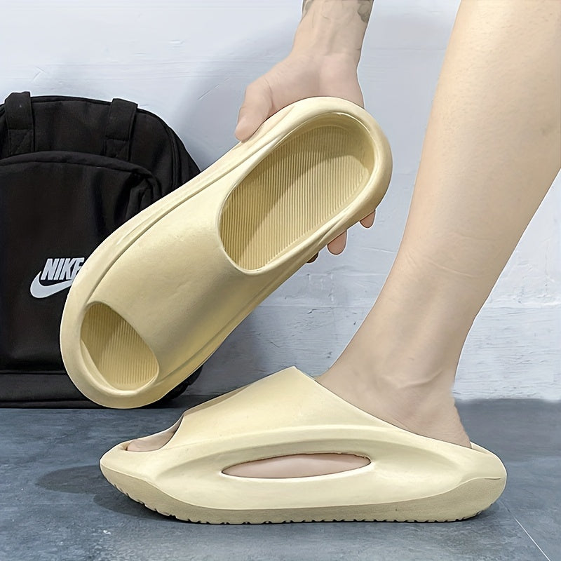 Men's Cloud Slides Casual Open Toe Slippers for Indoor Outdoor
