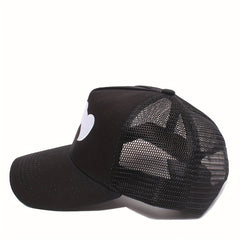 Heart Embroidered Baseball Cap Trucker Hat Dad Hats Sun Hat