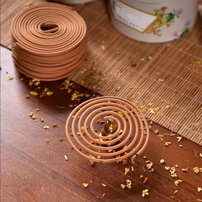 40pcs Natural Sandalwood Coil Incense for Mosquito Repellent