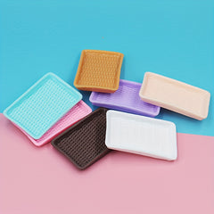5pcs Mini Kitchen Utensils Food Toys Plates Wine Trays Model Random