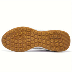 Chinese Style Block Run Shoes Reflective Stripes Soft Sole Sneakers