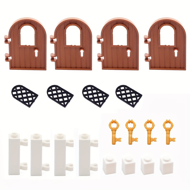 20pcs Building Bricks Kit Window Doors Set Accessories