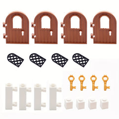 20pcs Building Bricks Kit Window Doors Set Accessories