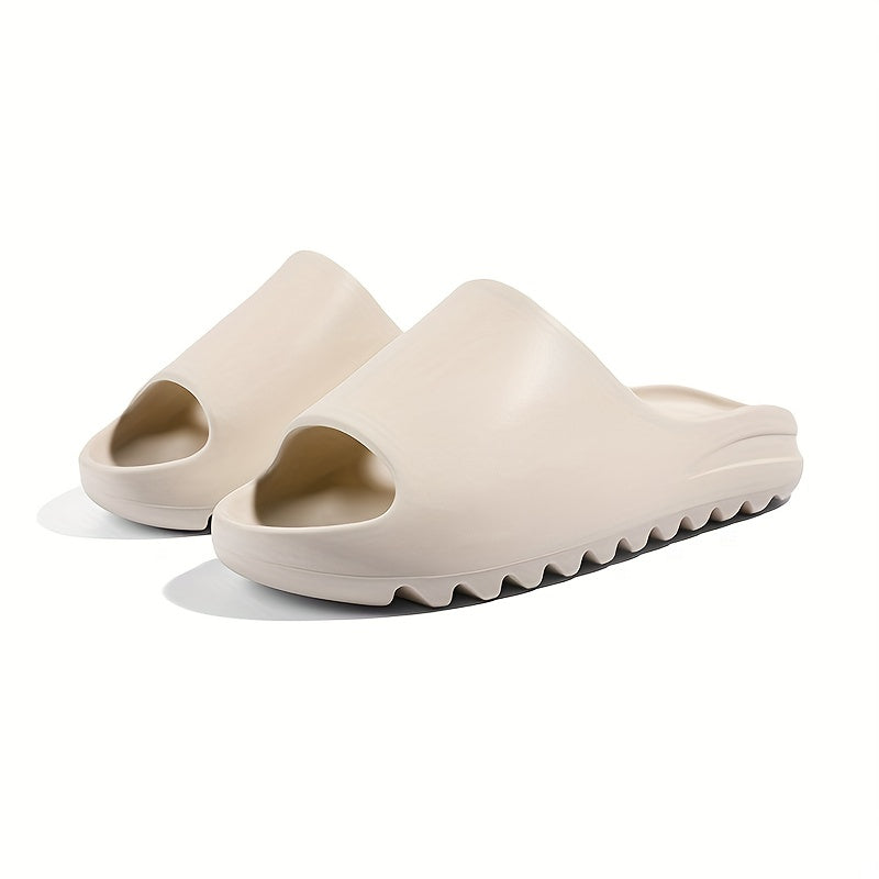 Men's Non Slip Open Toe Slip On Slides Soft Sole Slippers