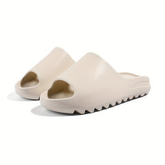 Men's Non Slip Open Toe Slip On Slides Soft Sole Slippers