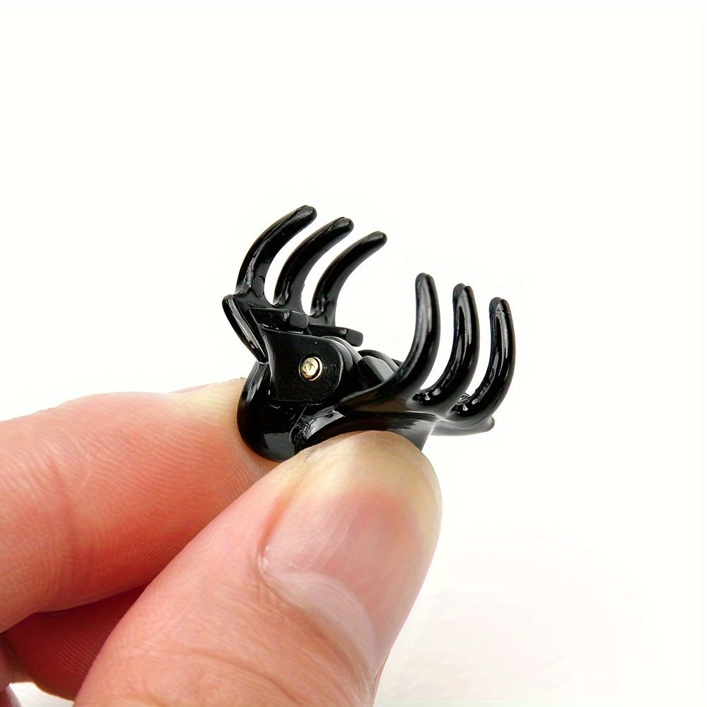 12pcs Mini Hair Claws Plastic Hairpins Hair Clips For Girls