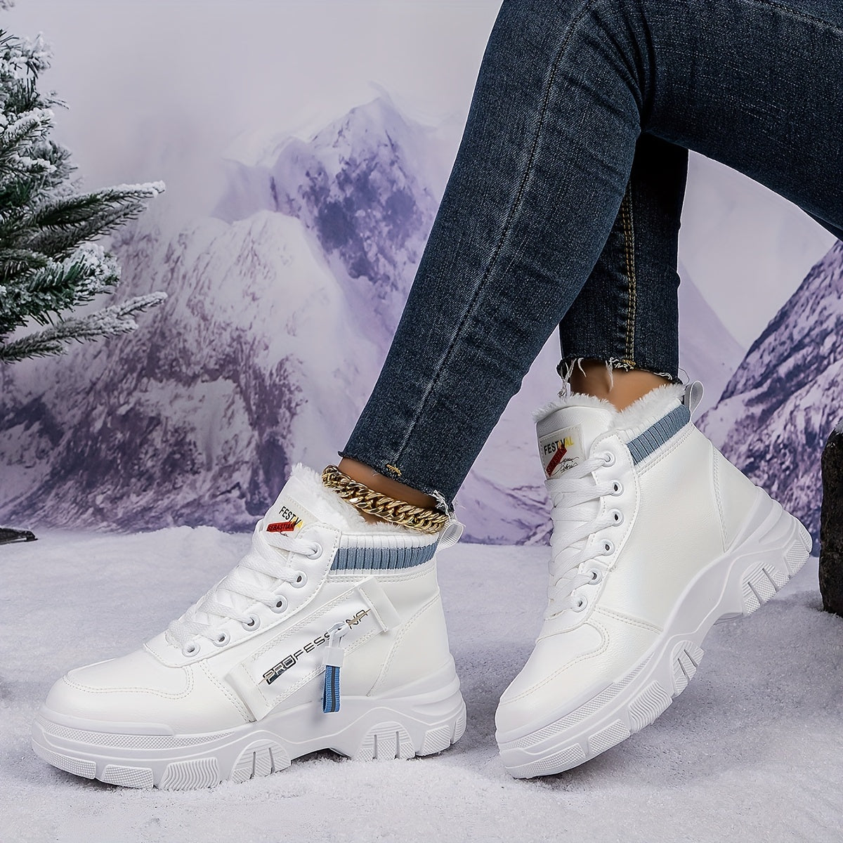 Women's Snow Shoes High Top Breathable Outdoor Sport Shoes