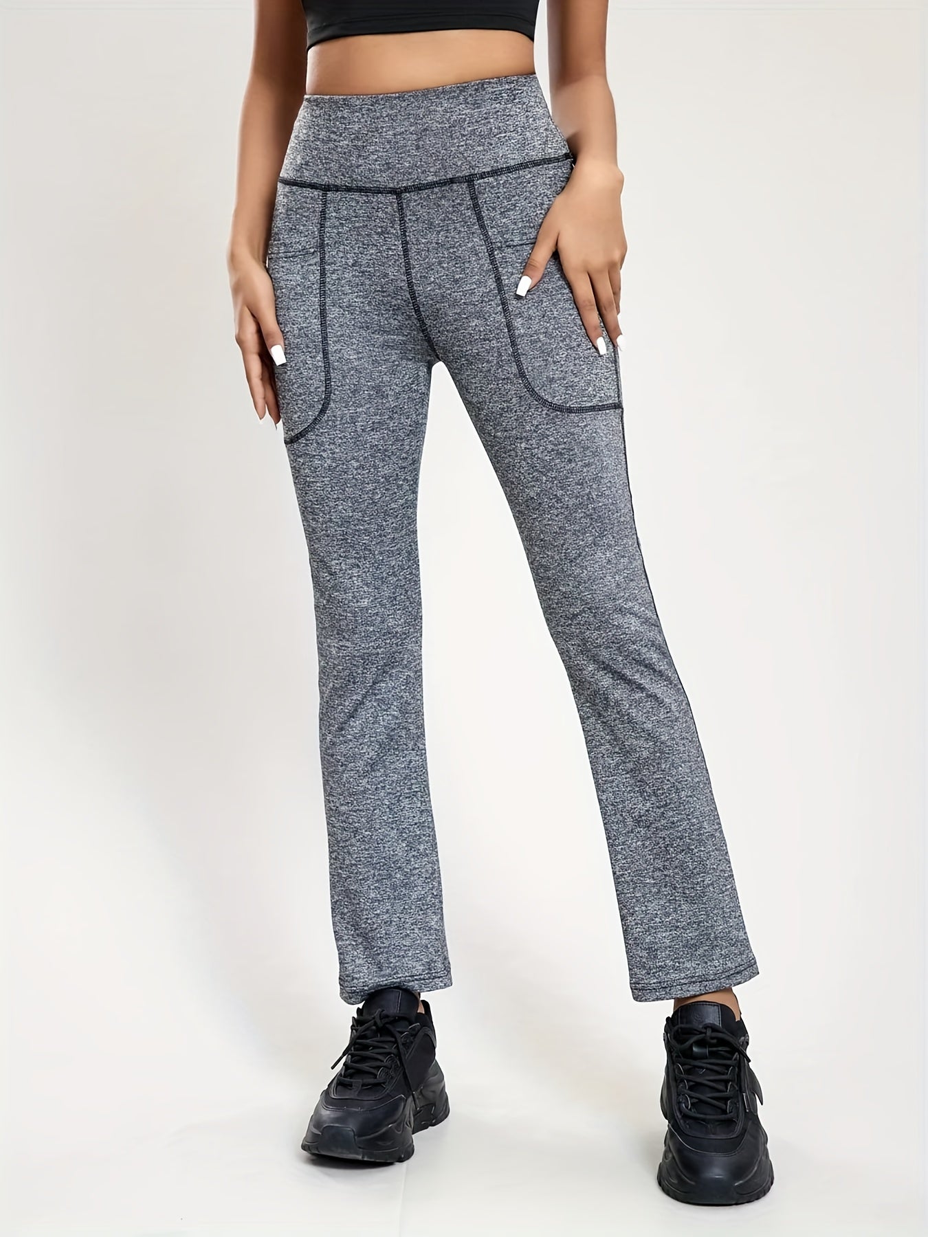 Women's High Waist Yoga Fitness Sports Running Pants