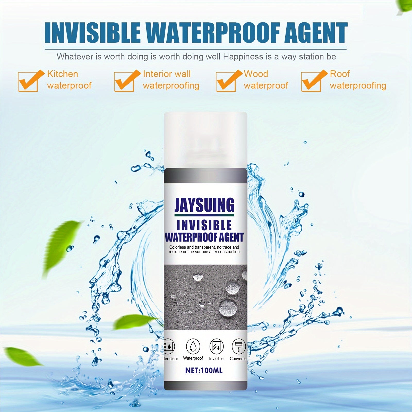 Waterproof Adhesive Penetrating Moisture-proof Invisible Toilet Tile Repair