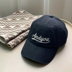 Embroidered Baseball Cap Retro Casual Peaked Cap