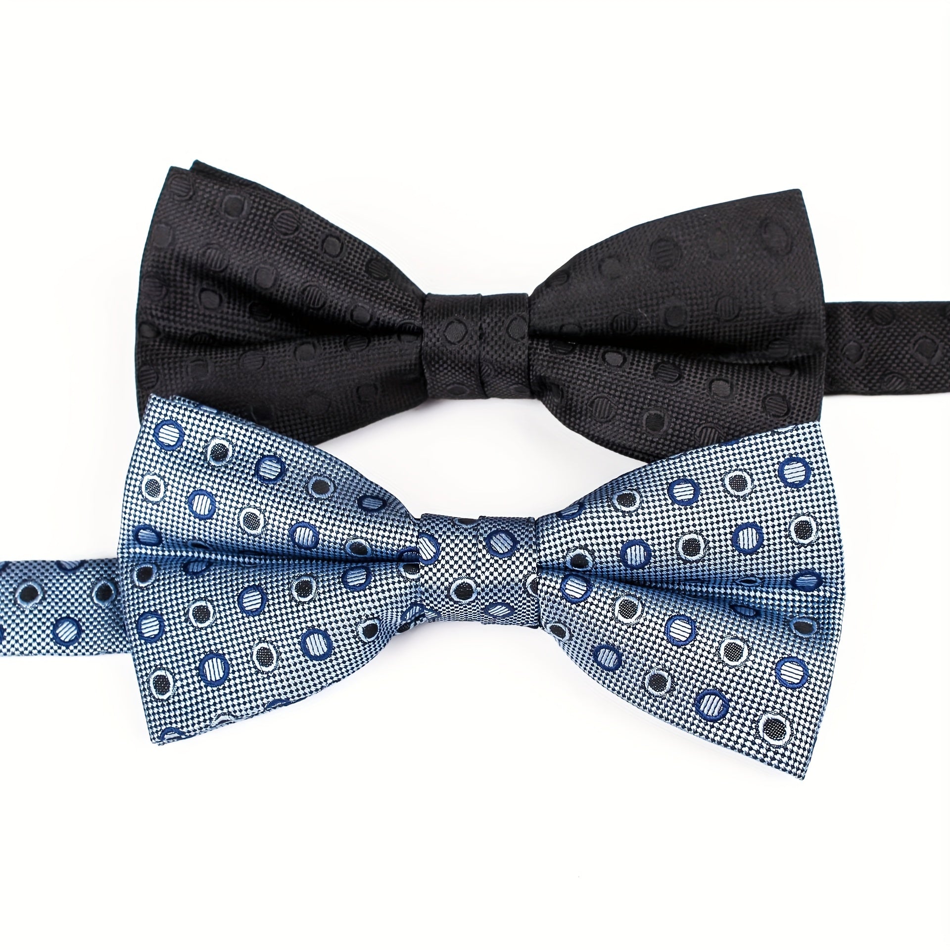 Men's Polka Dot Circle Bow Tie Classic Bow Tie Collar Flower