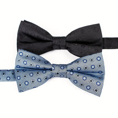 Men's Polka Dot Circle Bow Tie Classic Bow Tie Collar Flower