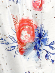 Floral Print Square Neck Tank Top Sleeveless Casual Summer Women's Clothing