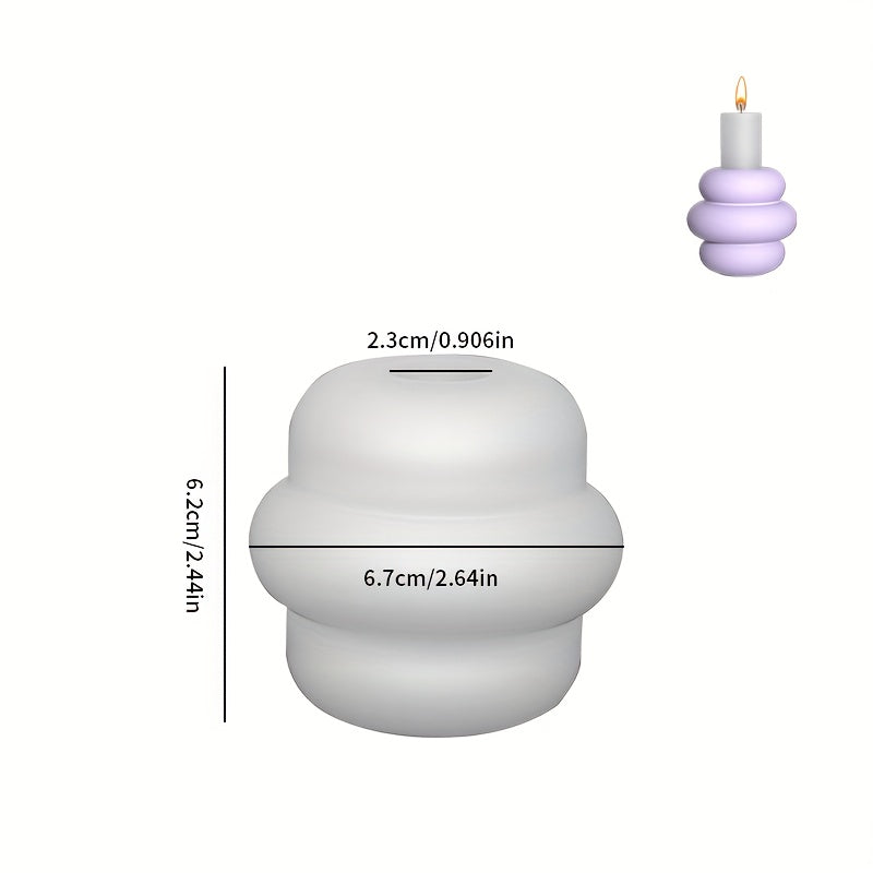 Candlestick Silicone Mold for DIY Cement Gypsum Resin Candle Aromatherapy
