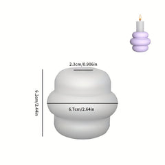 Candlestick Silicone Mold for DIY Cement Gypsum Resin Candle Aromatherapy