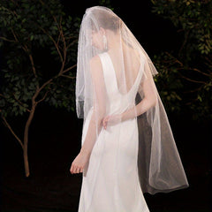 Long Bridal Veil for Wedding Photography Lightweight Tulle Fabric