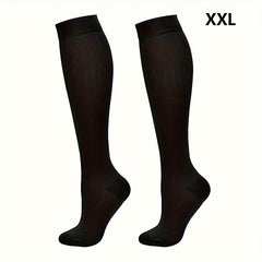 Anti Slip Compression Socks Over The Calf Adults Sports Football Nurses Running