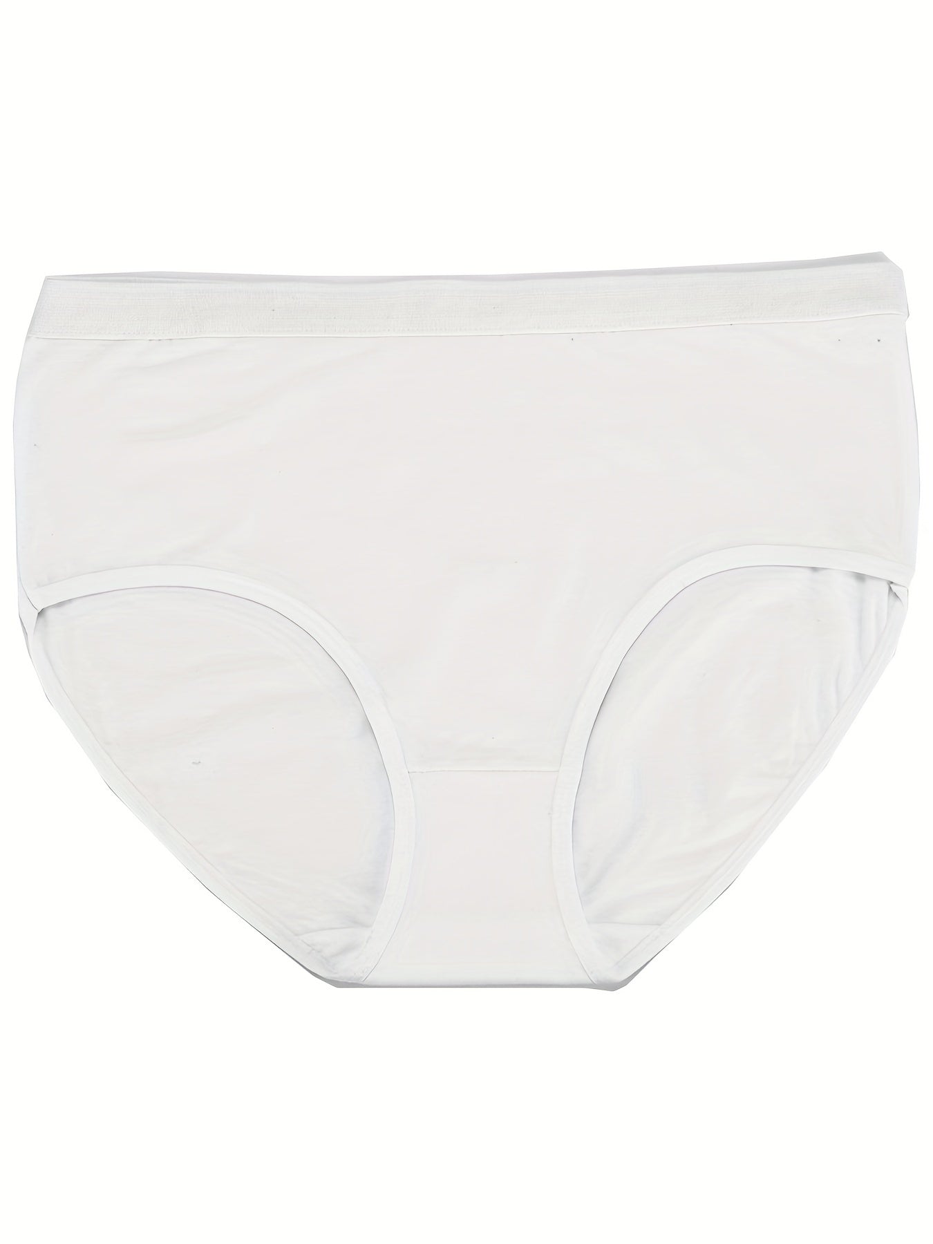 3 Pack Plus Size Panties Set Women's Solid Soft Underwear