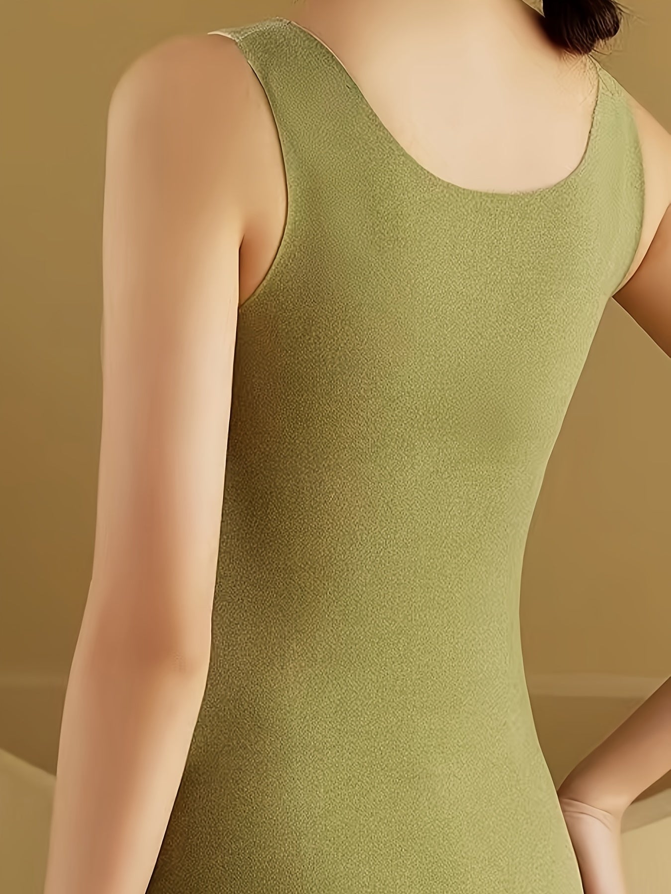 2pcs Seamless Thermal Underwear Sleeveless Top