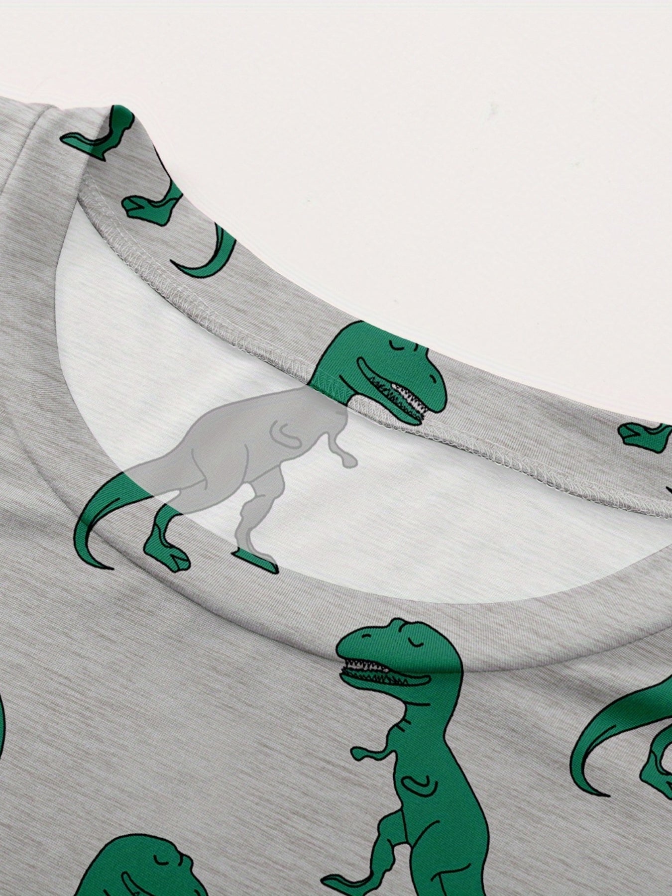 Dino Print Pajama Dress for Women