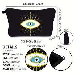 Waterproof Makeup Bags Toiletry Pouch Adorable Travel Accessories Evil Eye