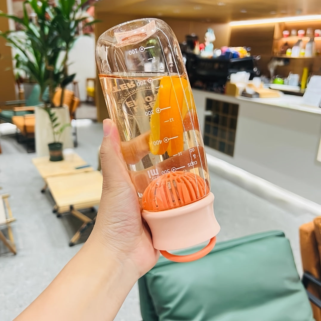 635ml Leakproof Clear Tea Cup Heat-resistant Water Bottle With Filter