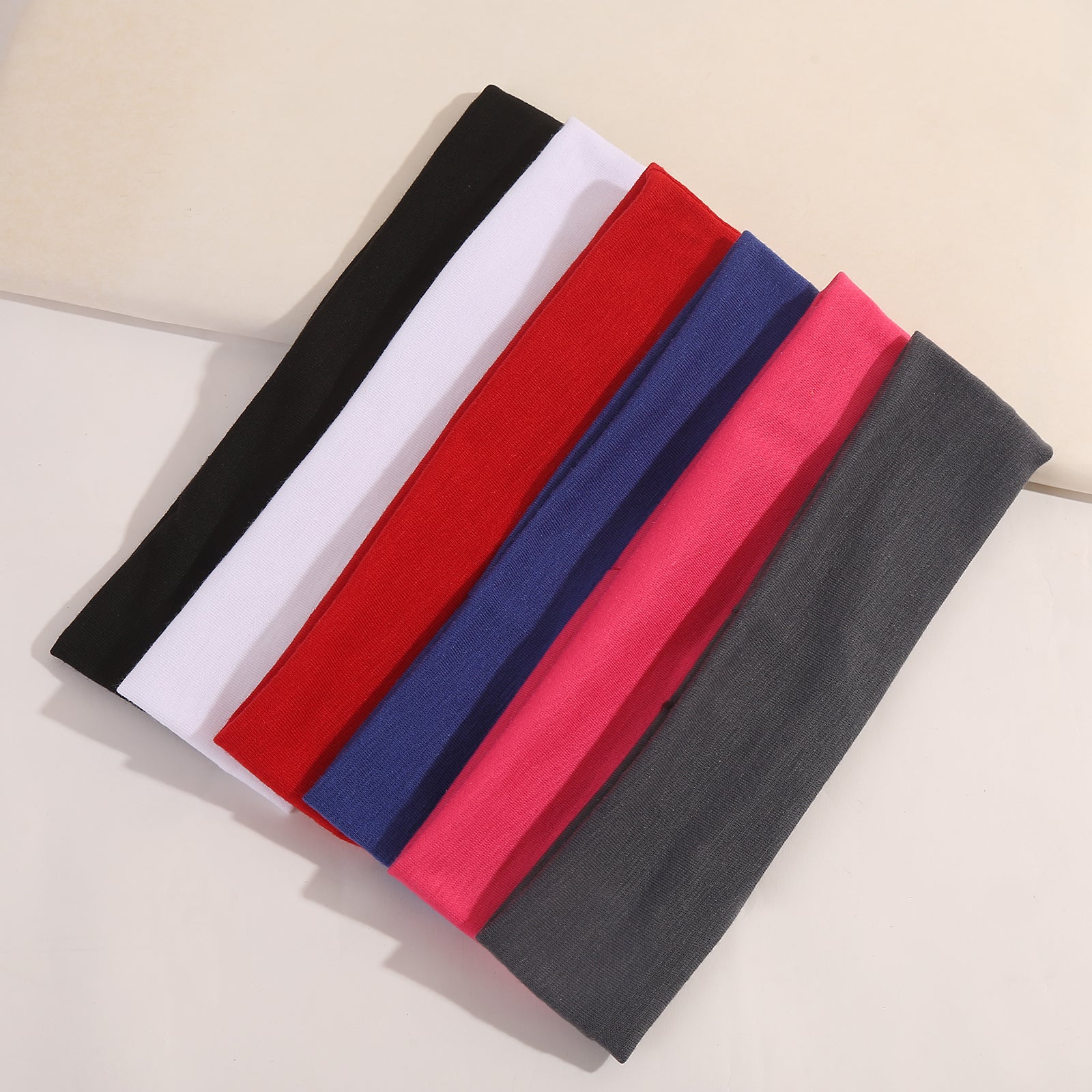 6pcs Solid Hair Band