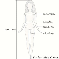 Roller Skating Doll Clothes Set for Men and Women