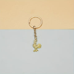 Retro Rooster Alloy Key Chain Pendant Bag Hanging Key Chain Ornament