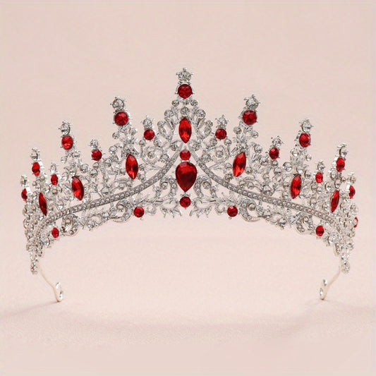 Baroque Style Crystal Crown Princess Headband Tiara Hair Accessories