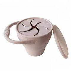 Kids Silicone Snack Cup Portable Leak-proof Anti-fall Cup