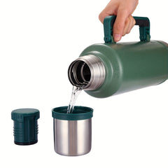 Large Capacity Stainless Steel Insulation Cup Vacuum Travel Water Kettle