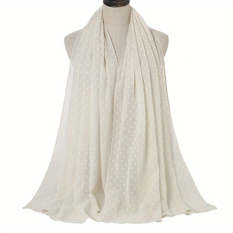 Solid Malaysia Bandana Shawl Soft Chiffon Scarf Sun Protective Headband Wrap