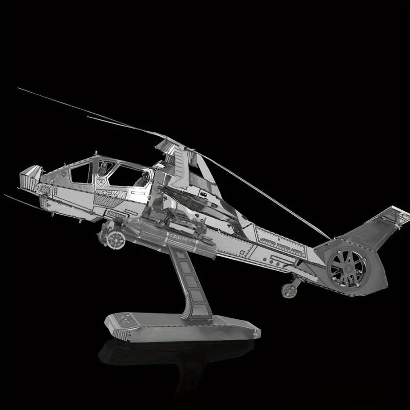 RAH66 3D Metal Stereo Puzzle Model Toy Helicopter Models For Kids
