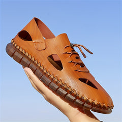 Men's Casual Stitched Sandals with Assorted Colors