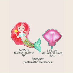 Mermaid Birthday Balloon Set - Create a Magical Scene