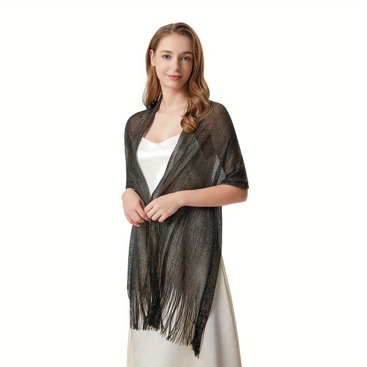 Thin Filigree Shawl Beach Towel for Prom Party