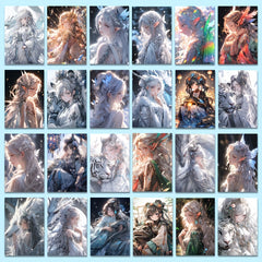 54pcs Girls Anime Stickers Pack for Kids Laptop Luggage Notebook Bike