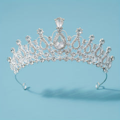Bridal Rhinestone Silver Headband Crown Crystal Tiara