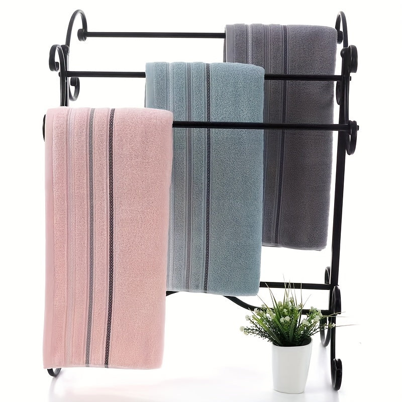 Soft Absorbent Cotton Bath Towel - 27.5x55.1