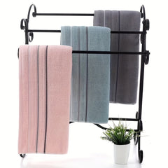 Soft Absorbent Cotton Bath Towel - 27.5x55.1