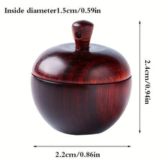 Mini Sandalwood Medicine Pill Box Portable Storage Can