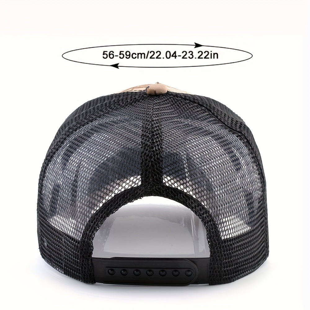 Unisex Camouflage Baseball Cap Animal Embroidery