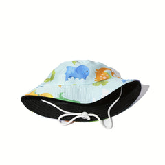 Kids' Dinosaur Sunshade Bucket Hat for Outdoor Protection