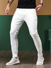 Men's Slim Fit Jeans Casual Street Style Stretch Denim Pants
